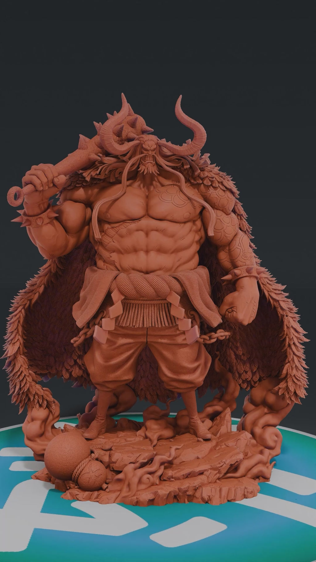 Kaido - One Piece | Custom Statue 3D printed figure
