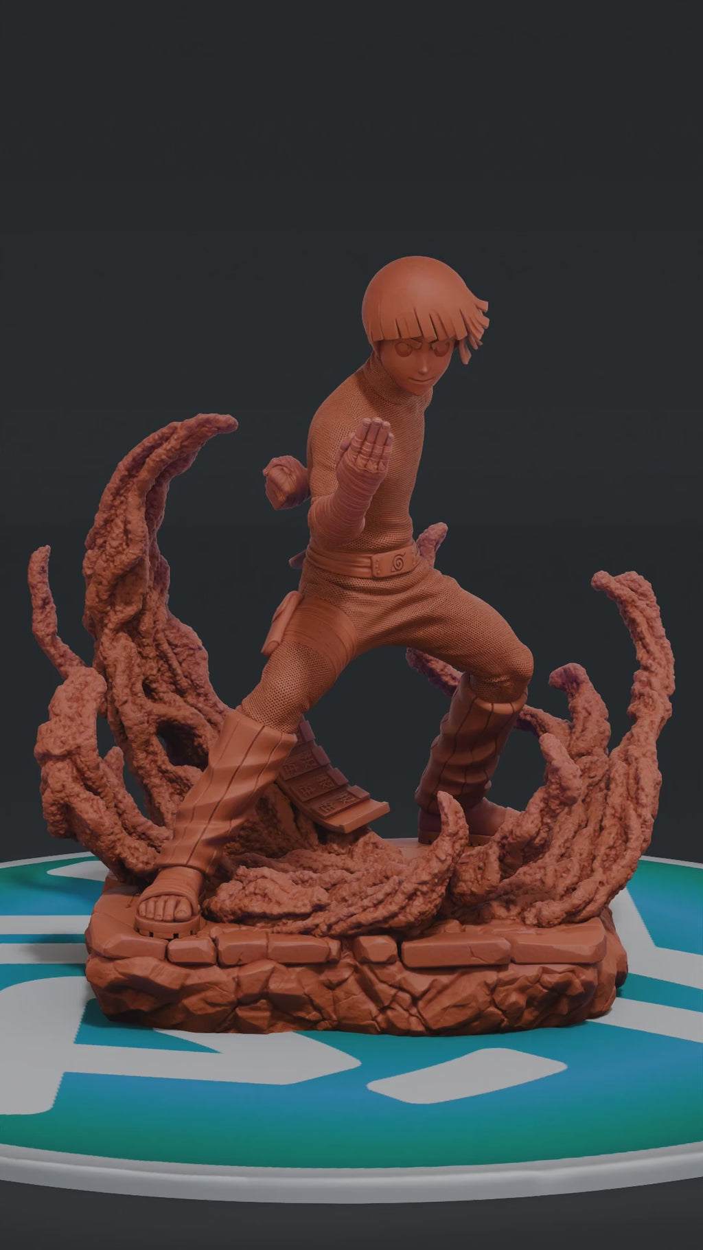Rock Lee - Naruto | Custom Statue 3D printed figure