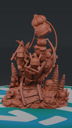 Pikachu Adventures - Pokemon | Custom Statue 3D printed figure