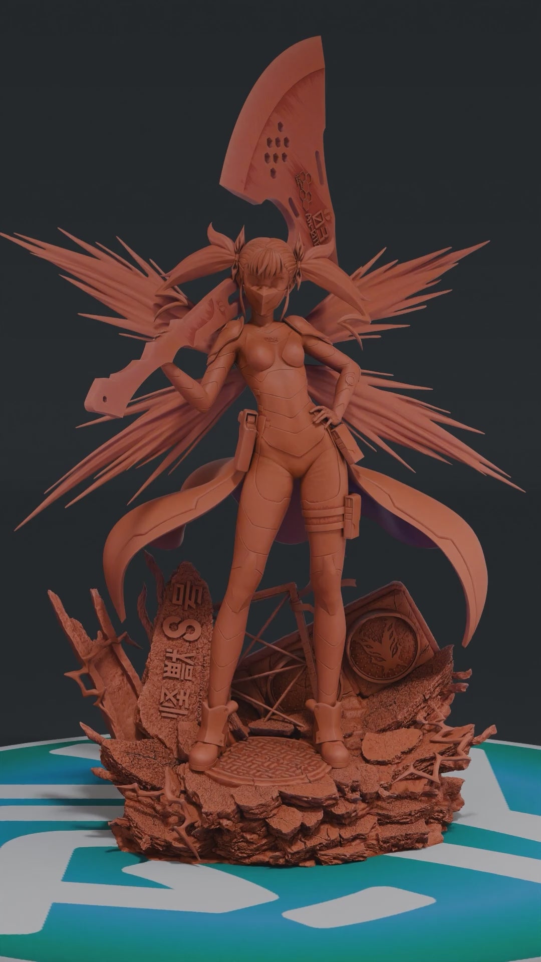 Kikoru Shinomiya - Kaiju N8 | Custom Statue 3D printed figure