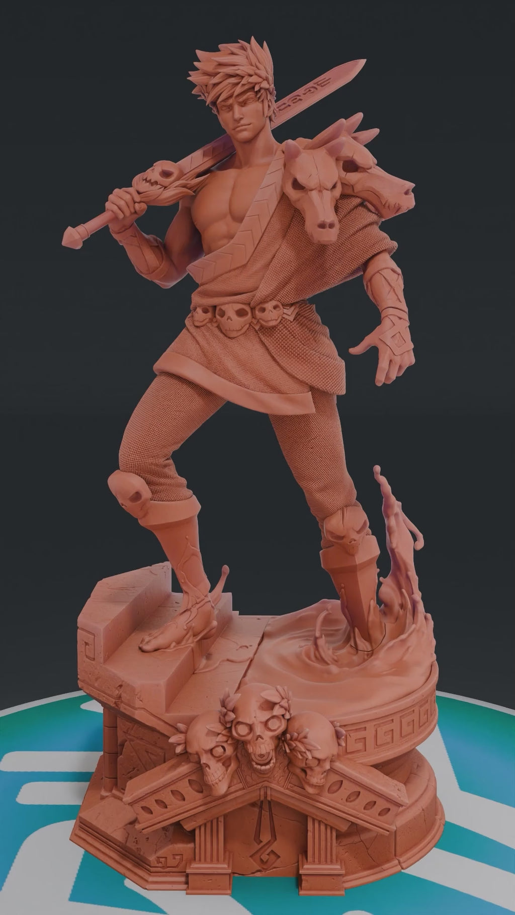 Zagreus - Hades | Custom Statue 3D printed figure