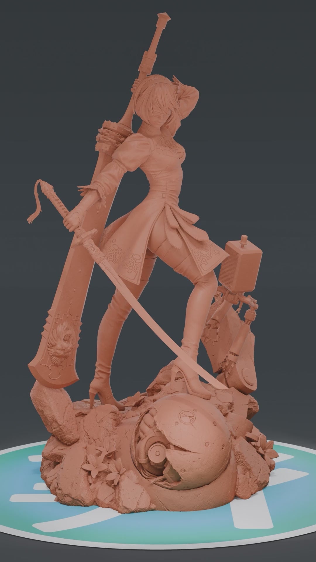 2B - Nier Automata | Custom Statue 3D printed figure