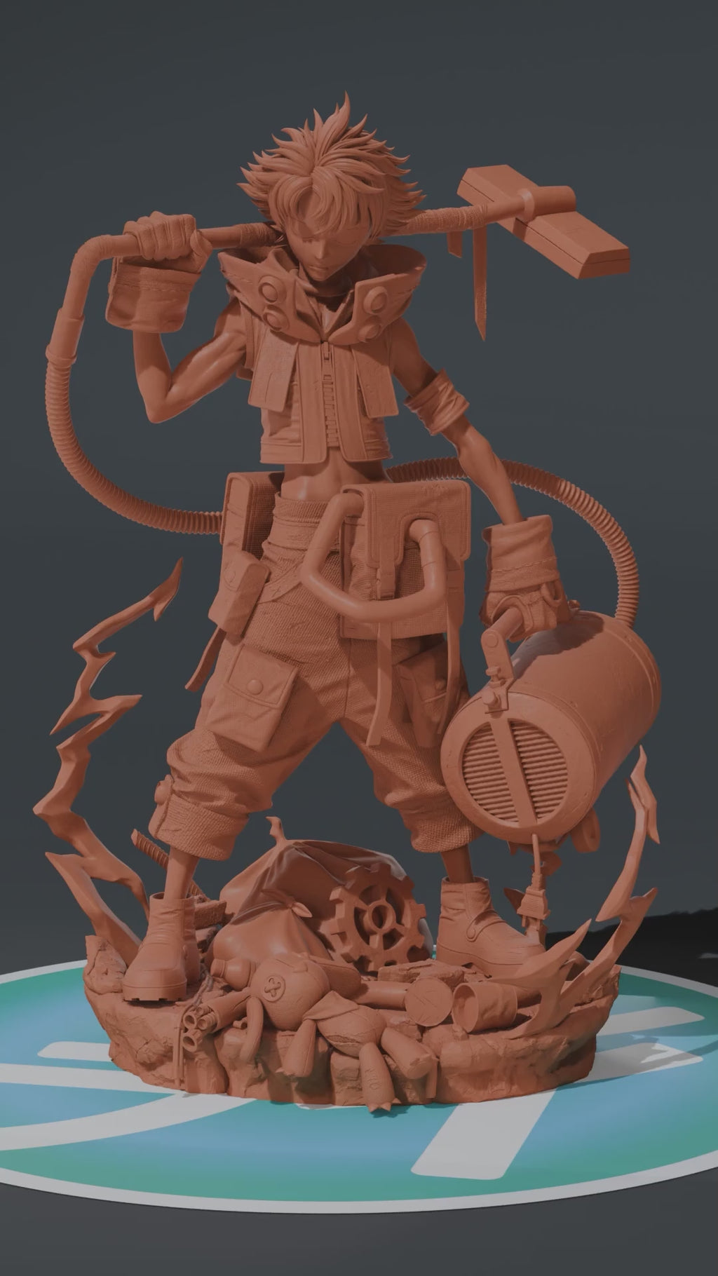 Rudo - Gachiakuta | Custom Statue 3D printed figure