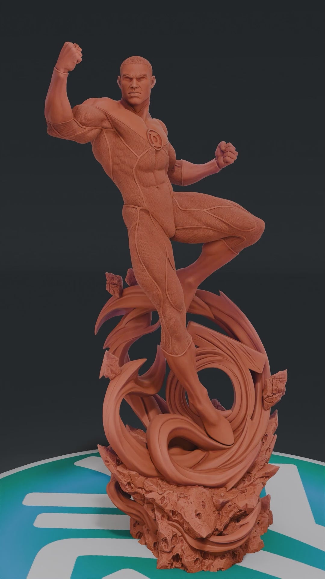 John Stewart Green Lantern - DC Comics | Custom Statue 3D printed figure