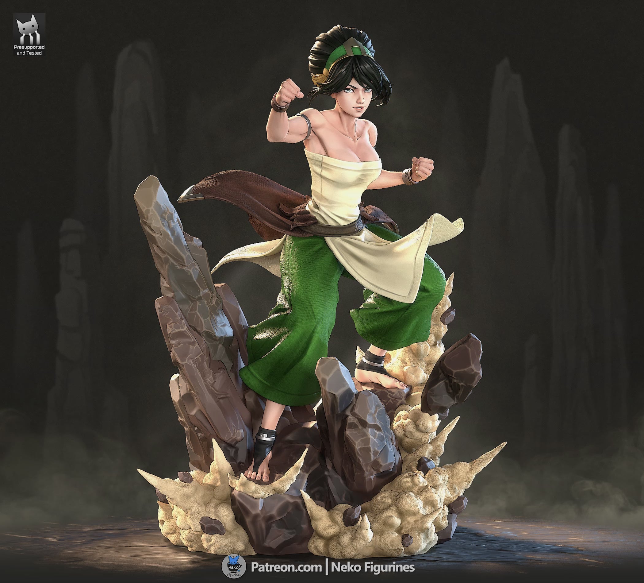 Toph - Avatar The Last Airbender | Custom Statue 3D printed figure