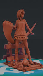 Momo Ayase - Dan Da Dan | Custom Statue 3D printed figure