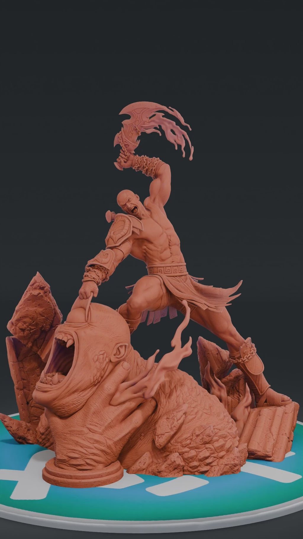 Kratos - God of War | Custom Statue 3D printed figure