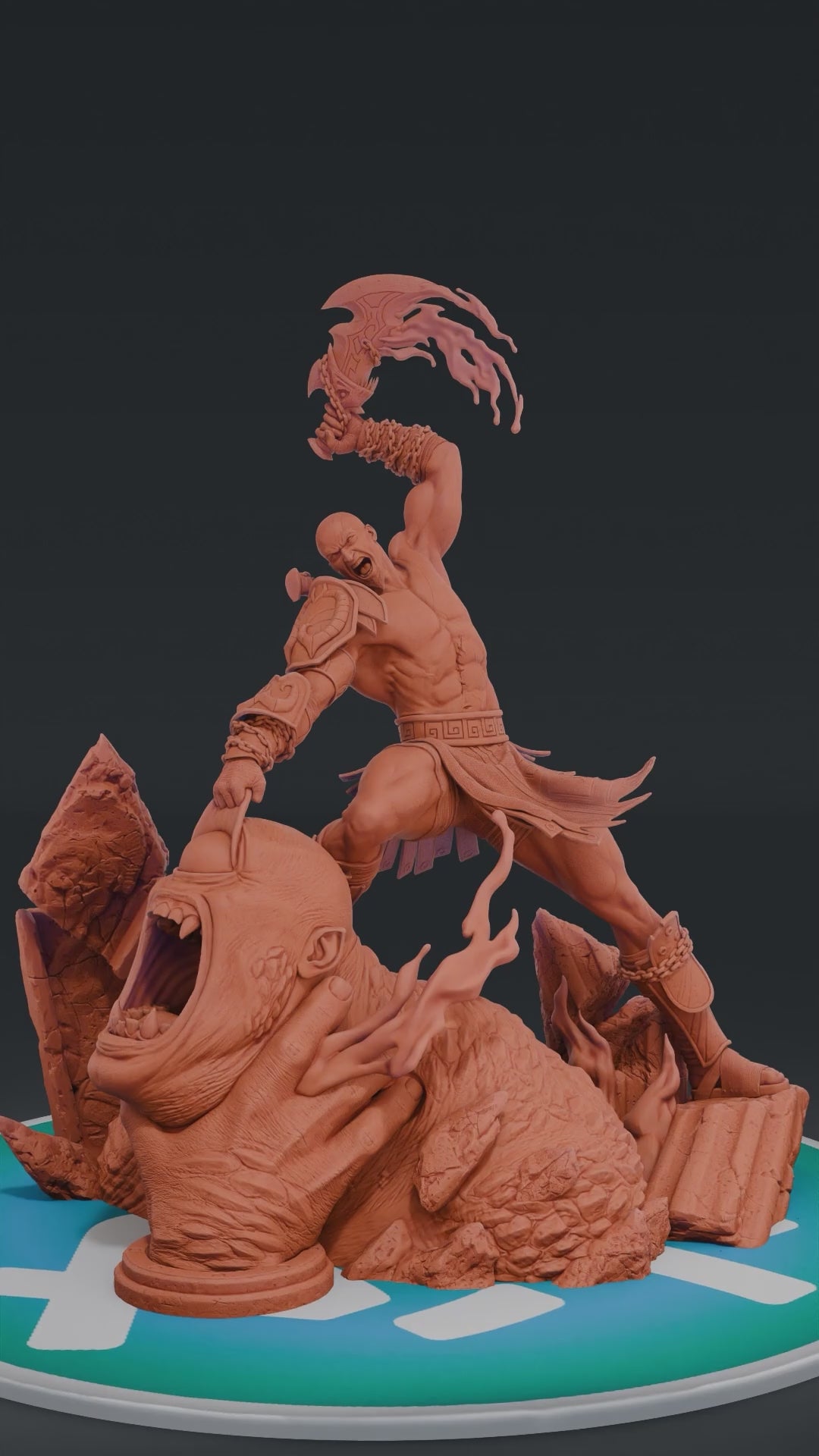 Kratos - God of War | Custom Statue 3D printed figure