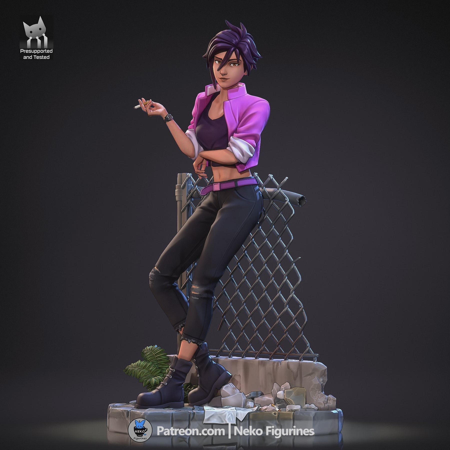Invisigal - Dispatch | Custom Statue 3D printed figure