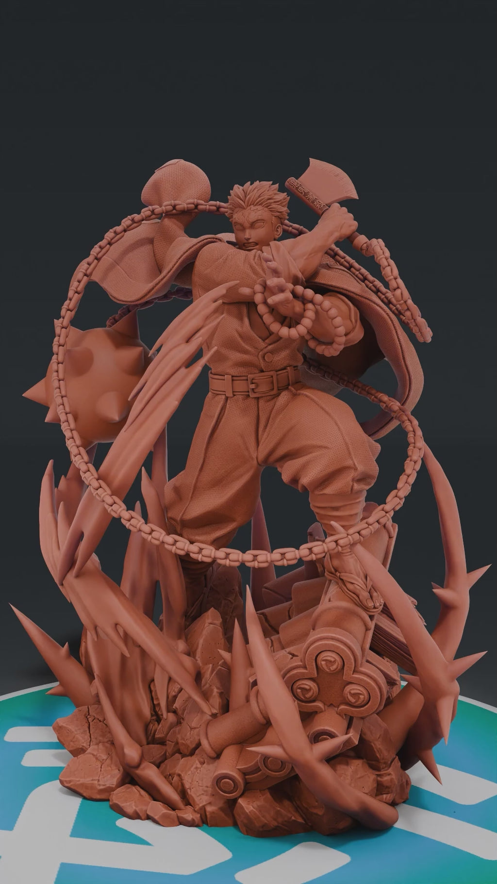 Gyomei - Kimetsu no Yaiba | Custom Statue 3D printed figure