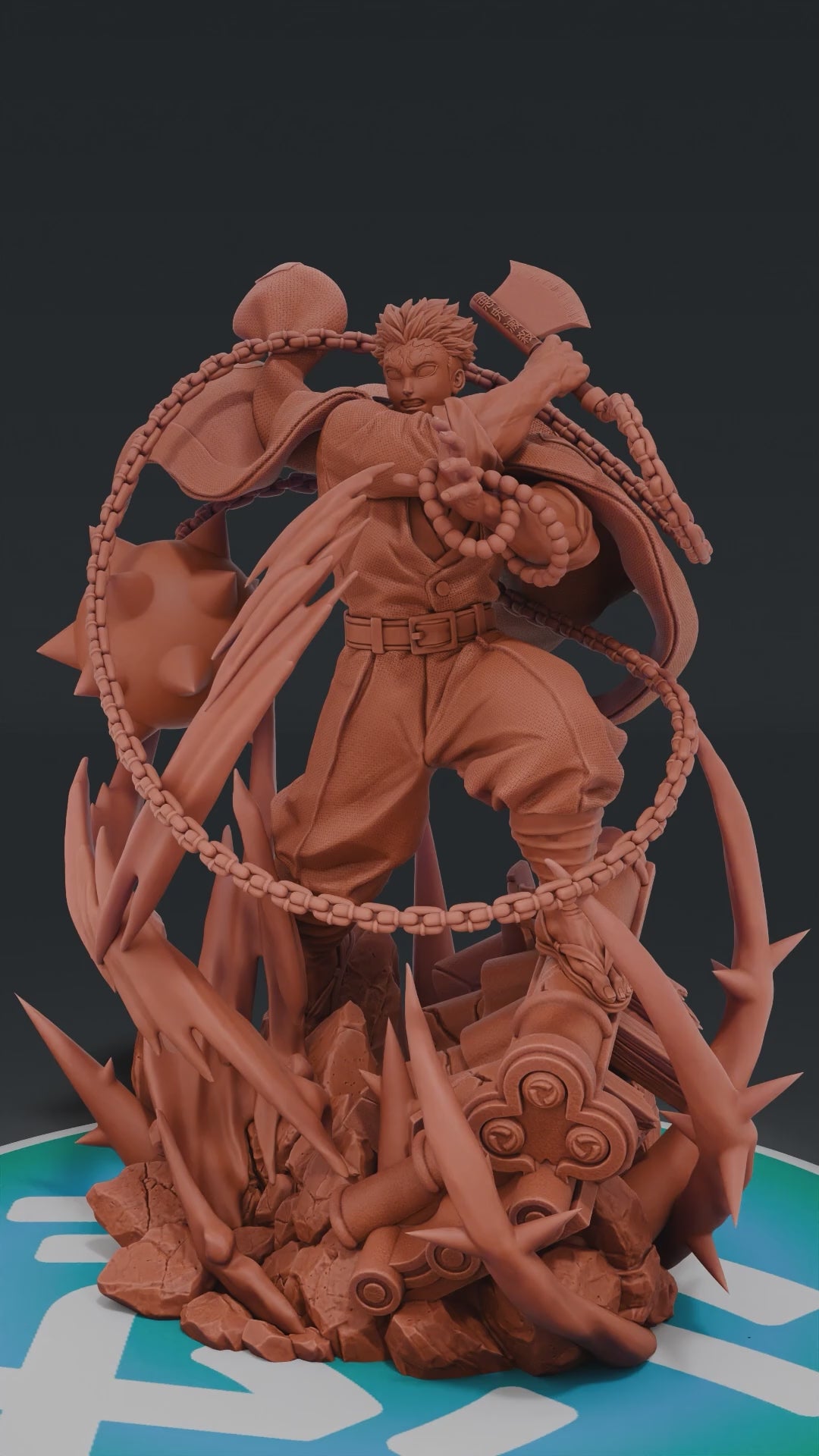 Gyomei - Kimetsu no Yaiba | Custom Statue 3D printed figure