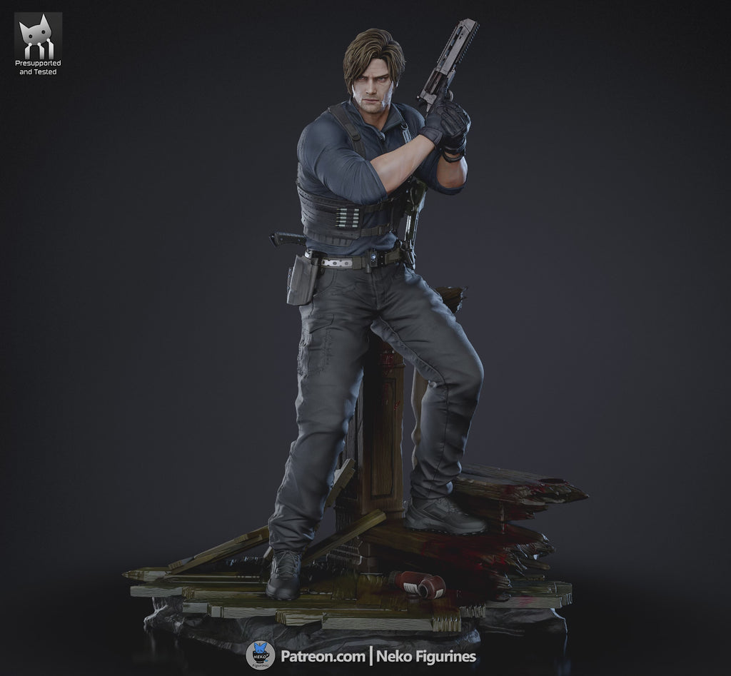 Leon S Kennedy - Resident Evil Requiem | Custom Statue 3D printed figure