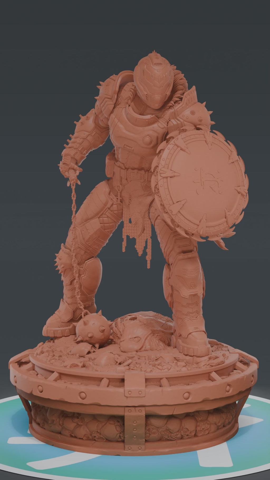 Doom Slayer - Doom The Dark Ages | Custom Statue 3D printed figure