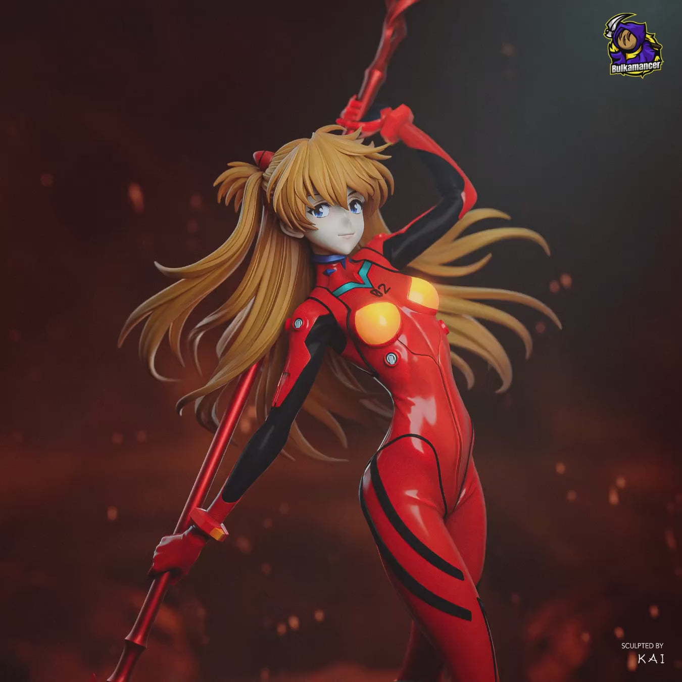Asuka - Neon Genesis Evangelion | Custom Statue 3D printed figure
