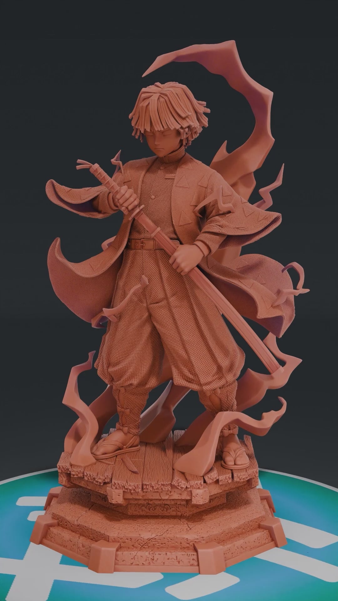 Zenitsu - Kimetsu no Yaiba | Custom Statue 3D printed figure