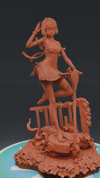 Seed Jr - Zenless Zone Zero ZZZ | Custom Statue 3D printed figure