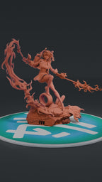 Burnice - Zenless Zone Zero ZZZ | Custom Statue 3D printed figure
