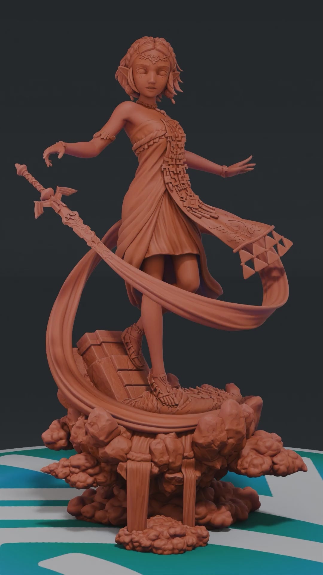 Princess Zelda – Zelda Tears of the Kingdom | Custom Statue 3D printed figure