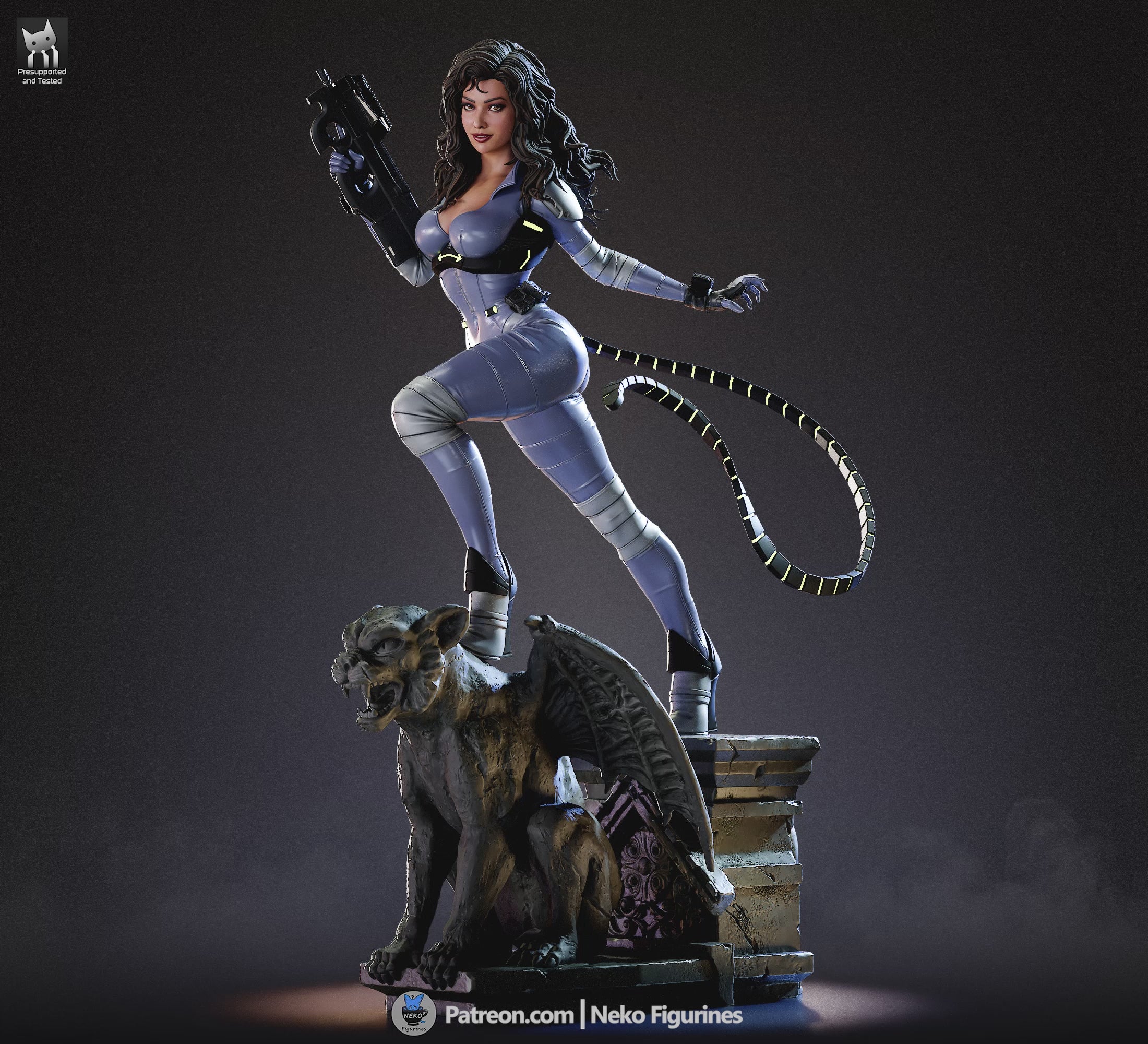 Absolute Catwoman - DC | Custom Statue 3D printed figure
