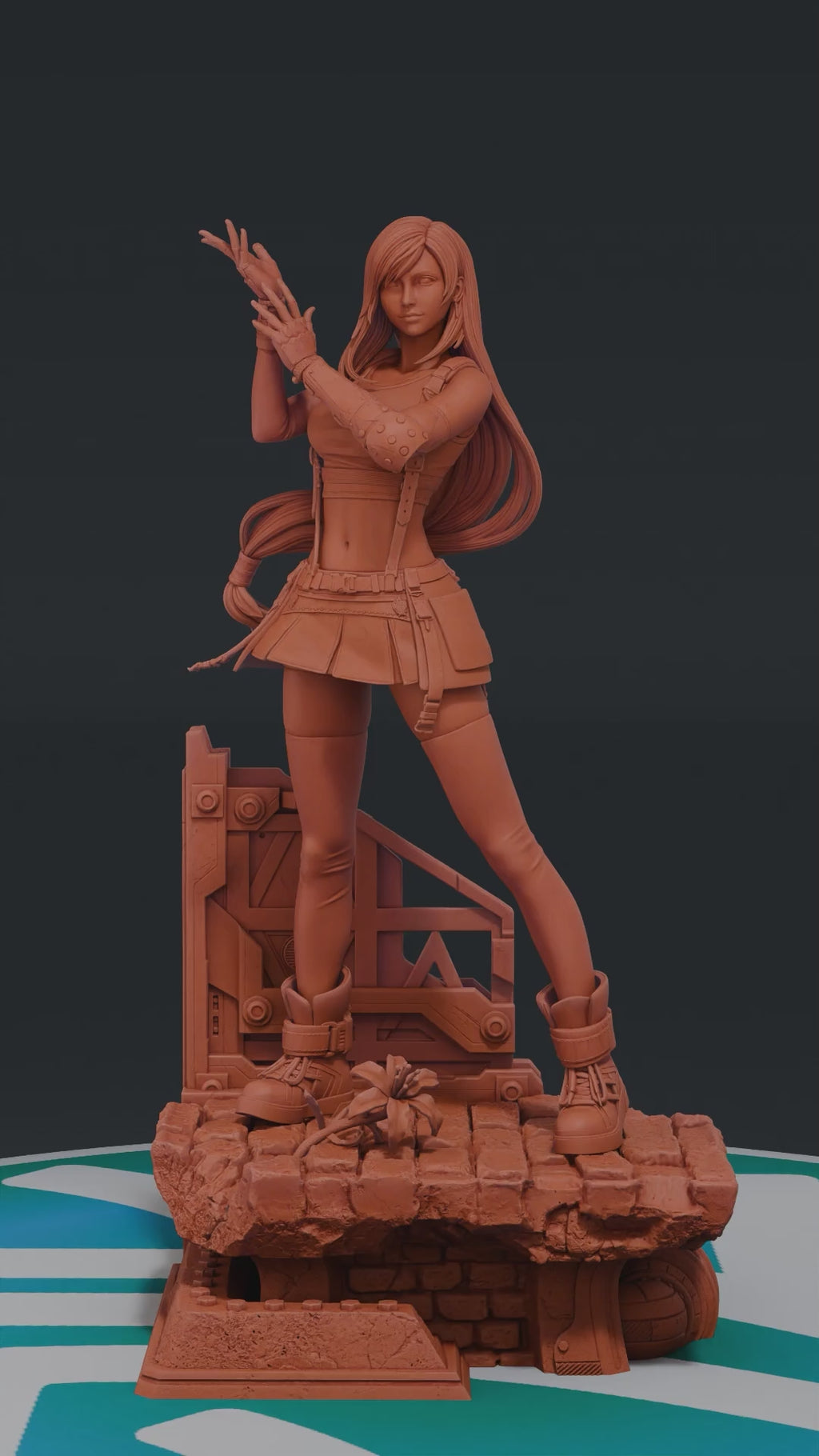 Tifa Lockhart - Final Fantasy VII | Custom Statue 3D printed figure