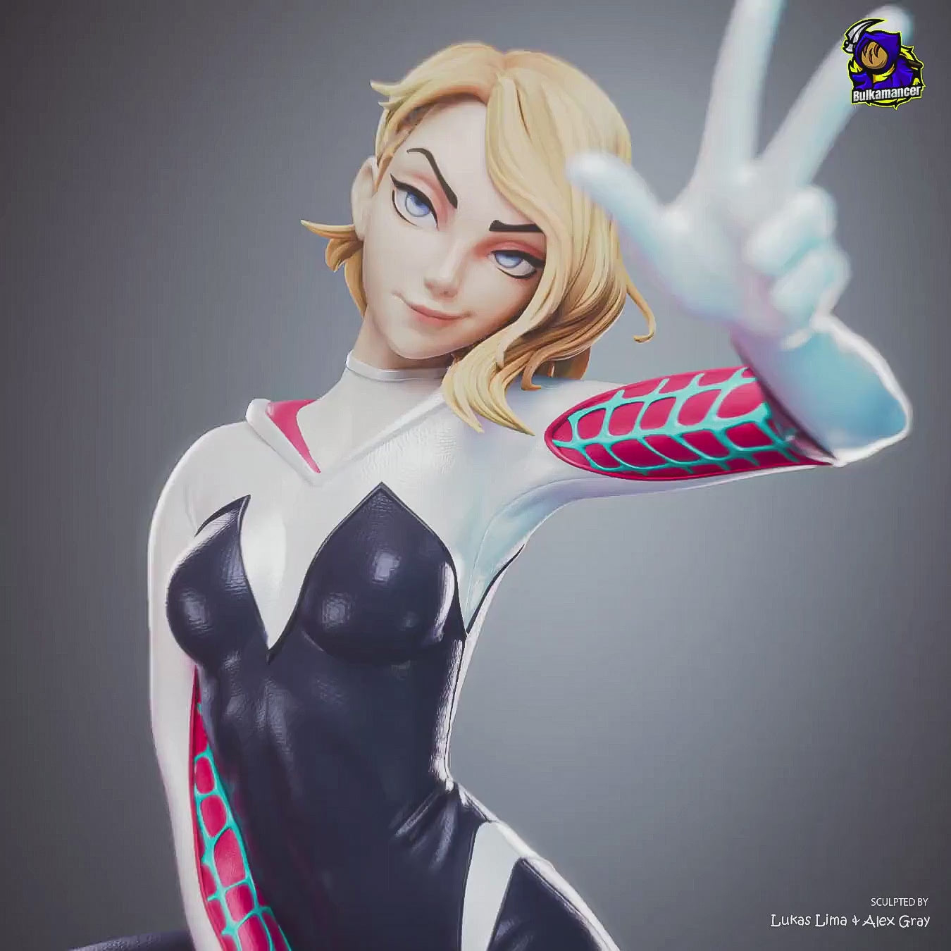 Spider-Gwen - Spider-Man | Custom Statue 3D printed figure