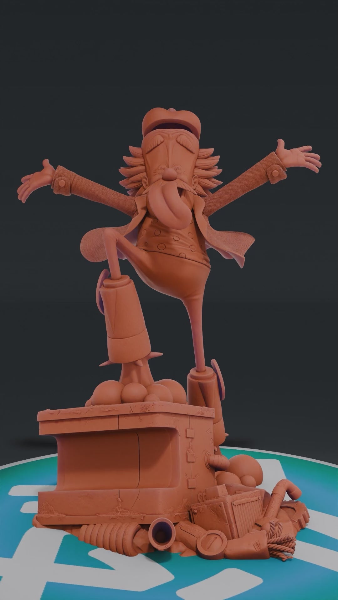 Dr Vegapunk - One Piece | Custom Statue 3D printed figure