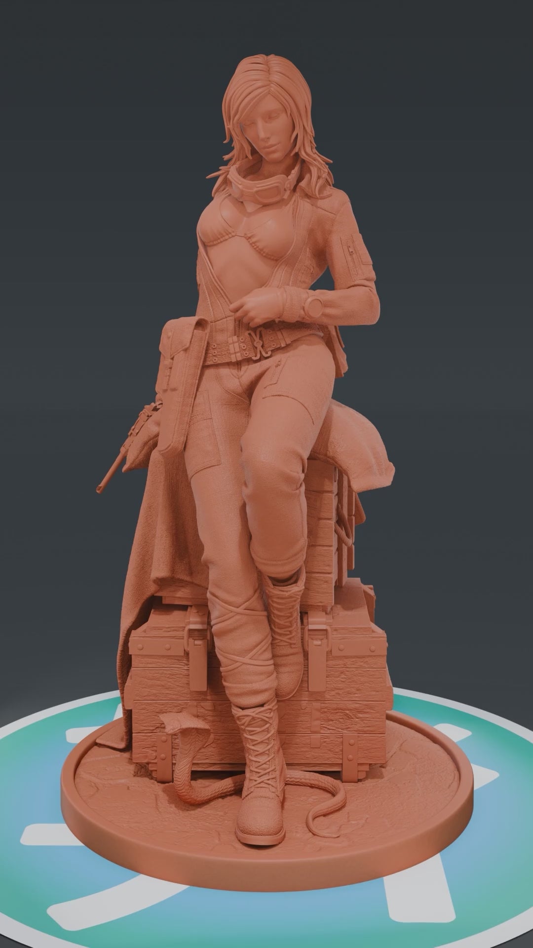 Eva - Metal Gear Solid Delta | Custom Statue 3D printed figure