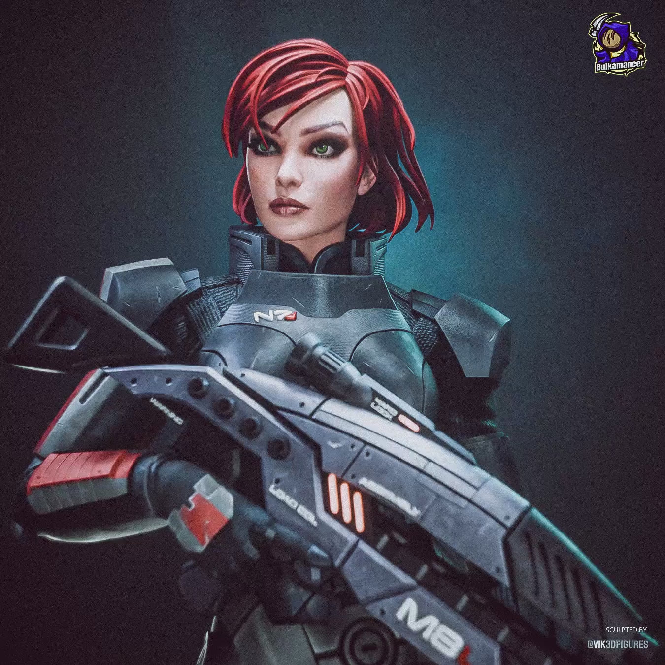 Commander Shepard - Mass Effect | Custom Statue 3D printed figure