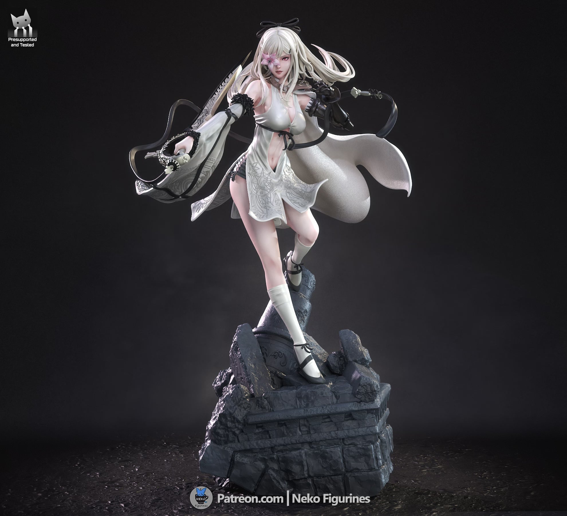 Zero - Drakengard | Custom Statue 3D printed figure