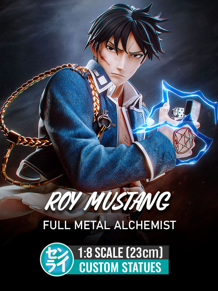 Roy Mustang Alt. - Full Metal Alchemist | Custom Statue 3D printed figure
