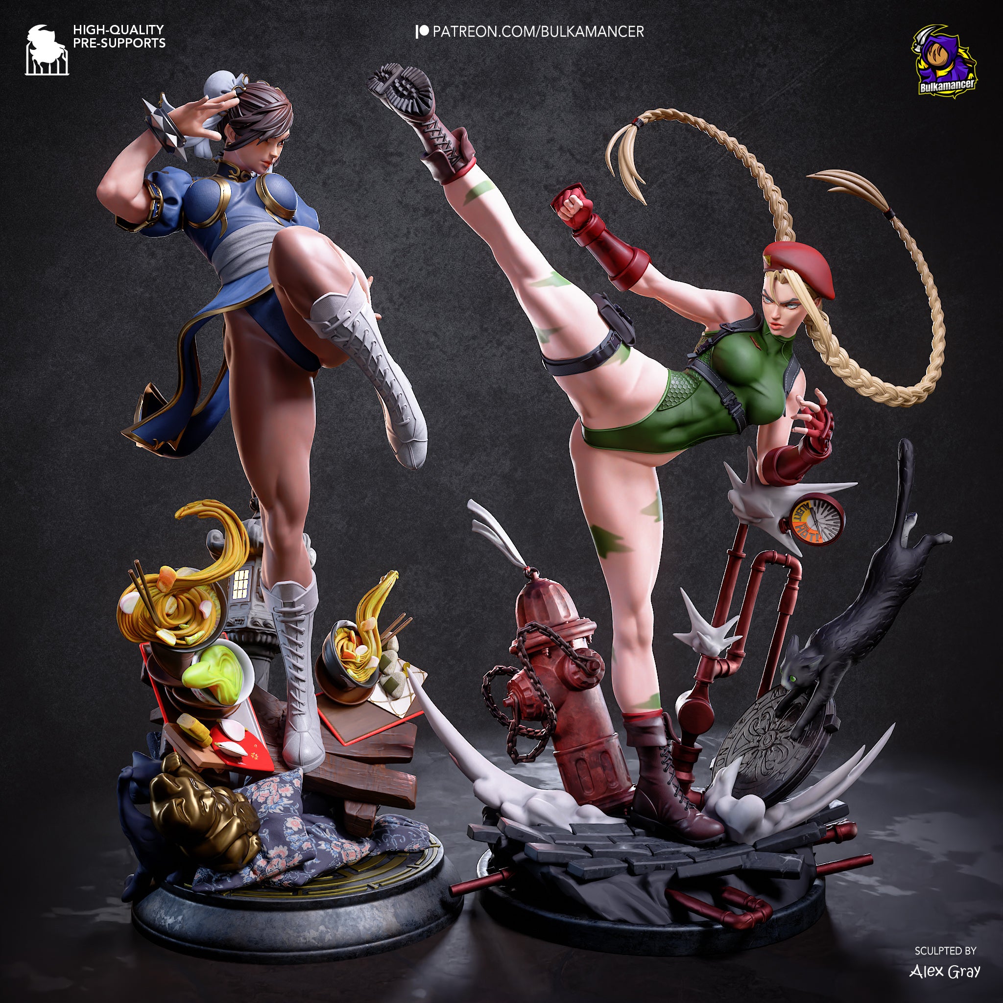 Chun-Li - Street Fighter | Custom Statue 3D printed figure