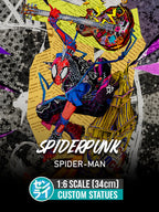 Spiderpunk - Spider-Man | Custom Statue 3D printed figure