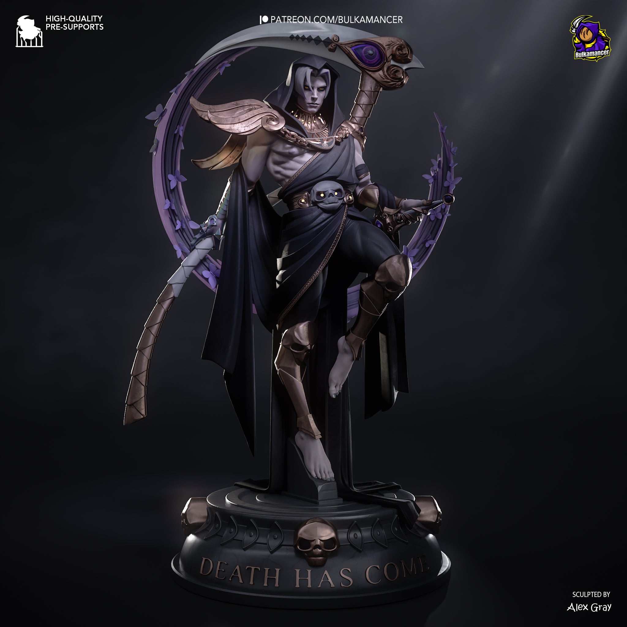 Thanatos - Hades | Custom Statue 3D printed figure