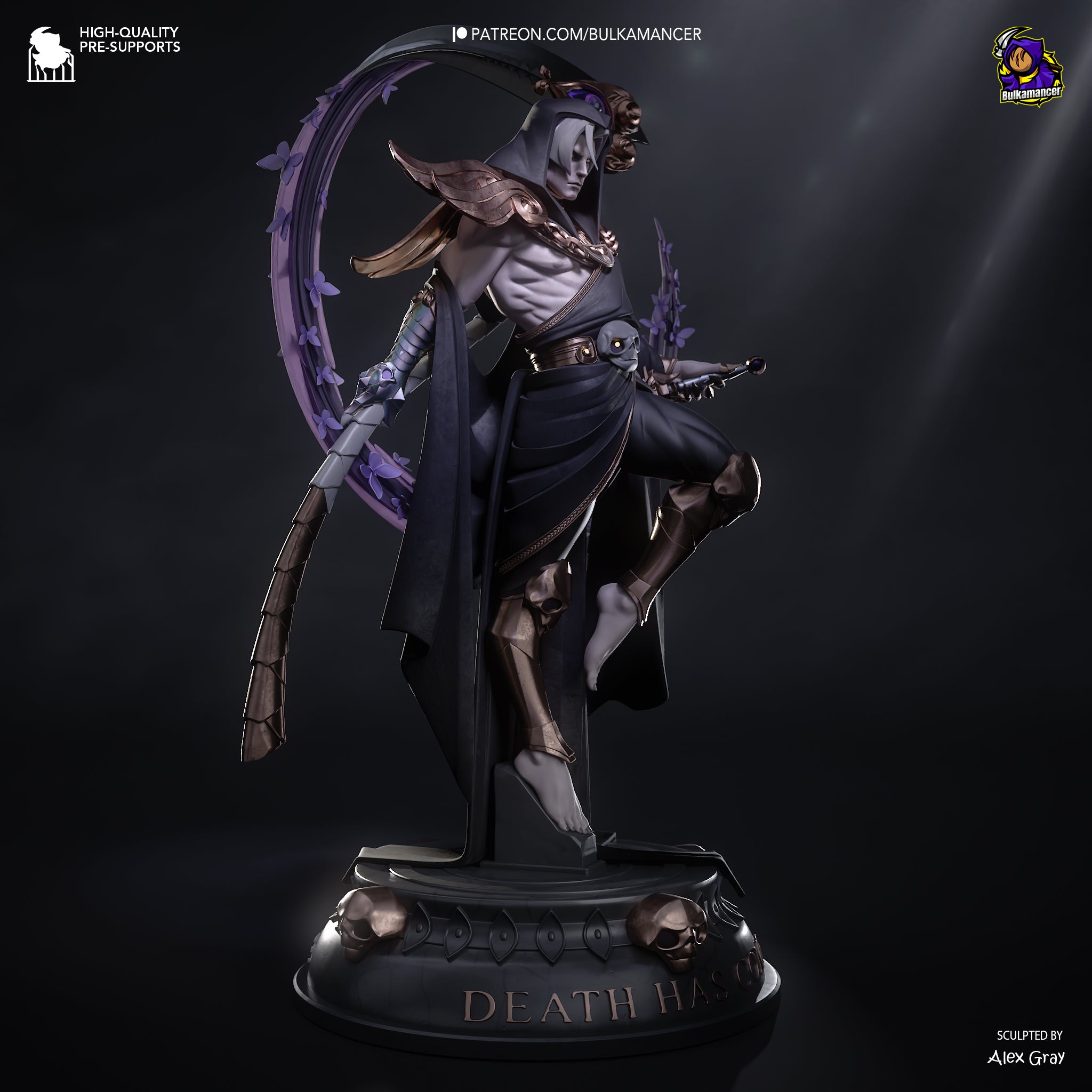 Thanatos - Hades | Custom Statue 3D printed figure