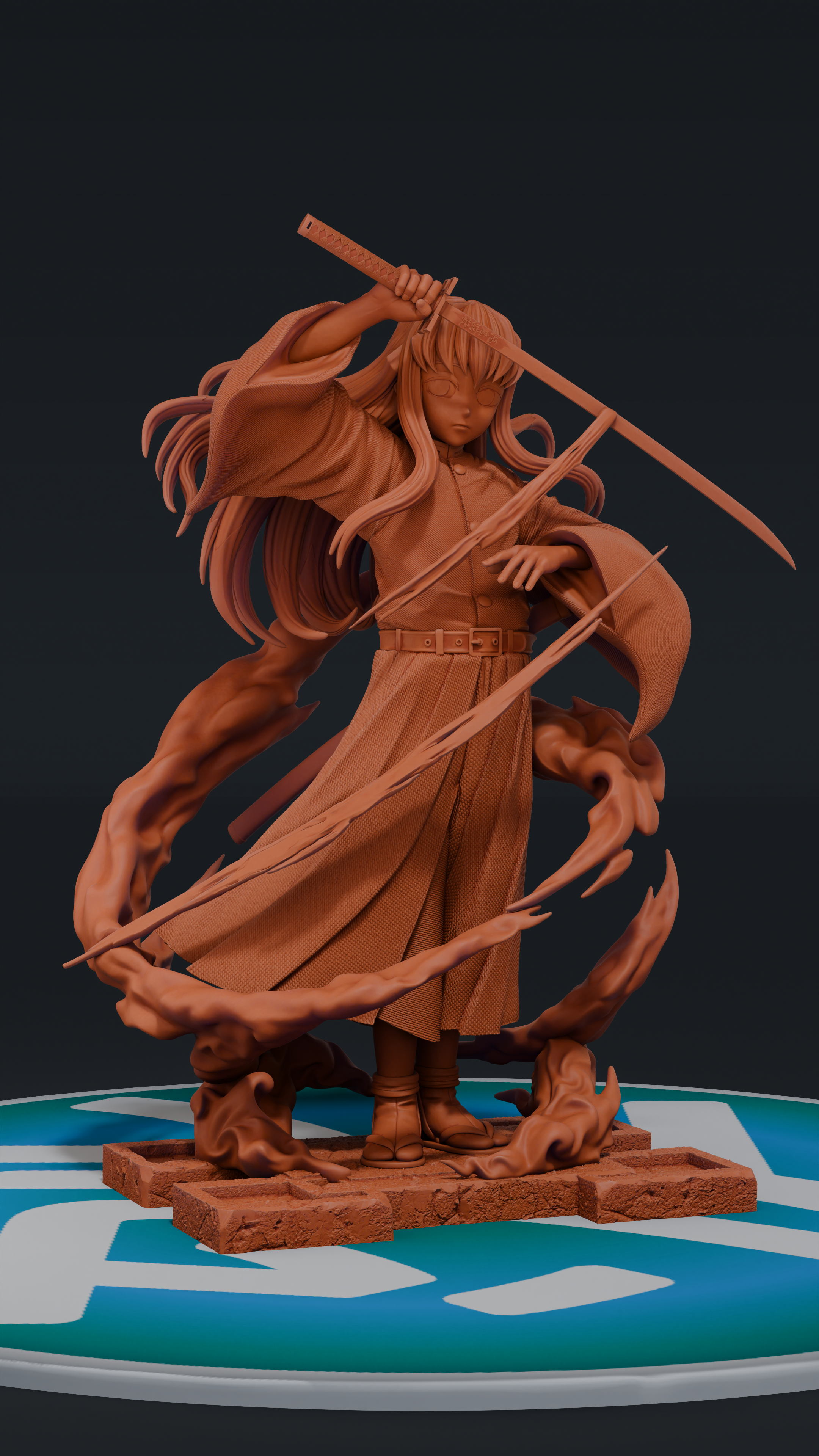 Tokito Muichiro - Kimetsu no Yaiba | Custom Statue 3D printed figure