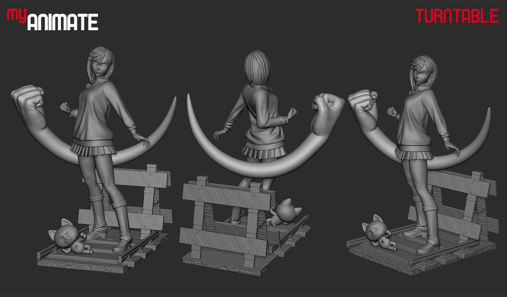 Momo Ayase - Dan Da Dan | Custom Statue 3D printed figure