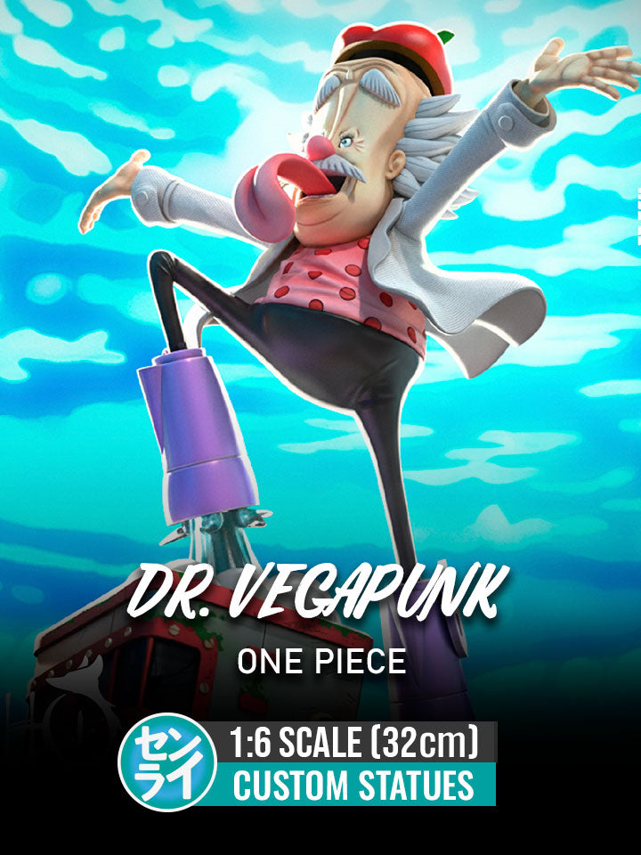 Dr Vegapunk - One Piece | Custom Statue 3D printed figure