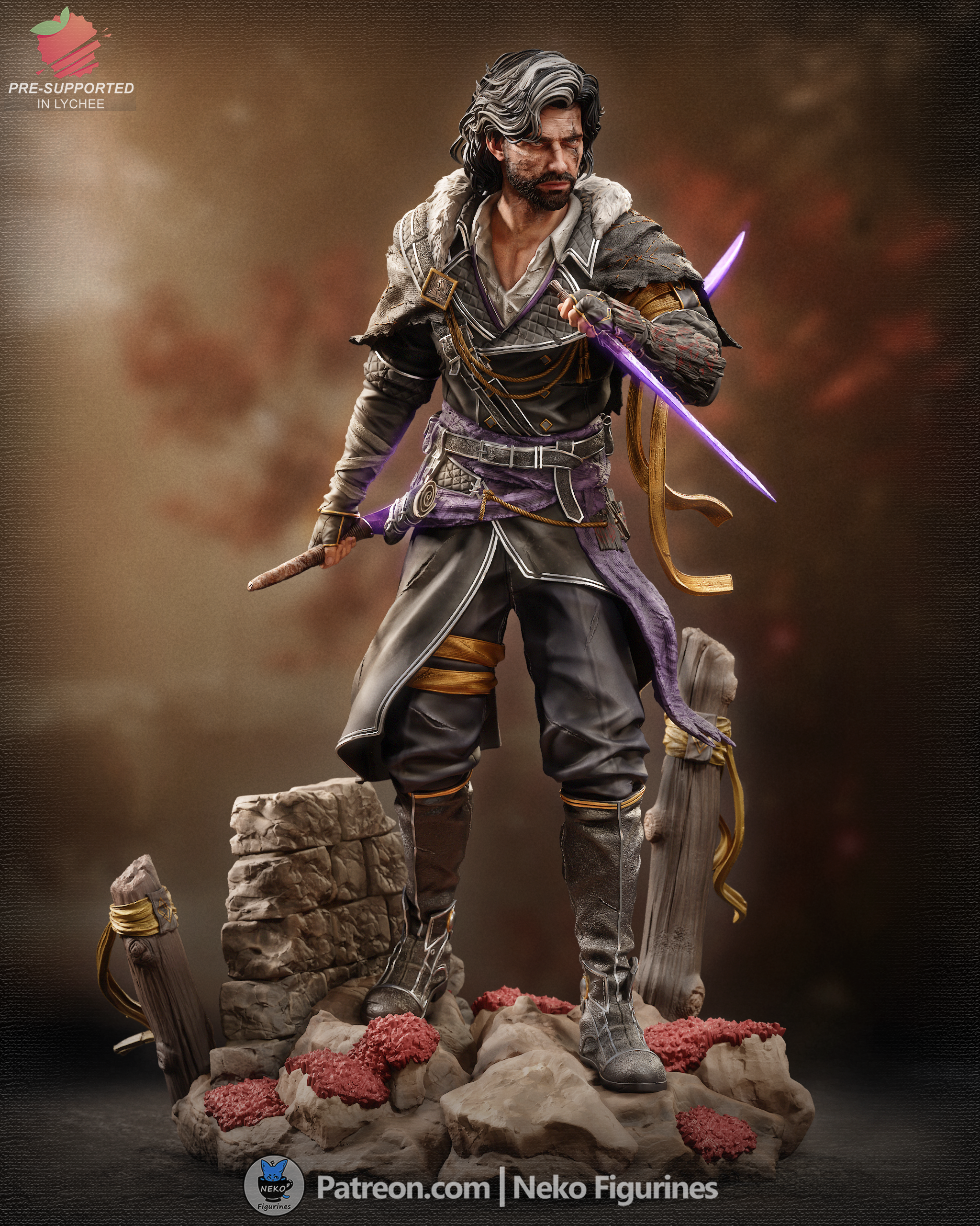 Verso - Expedition 33 | Custom Statue 3D printed figure