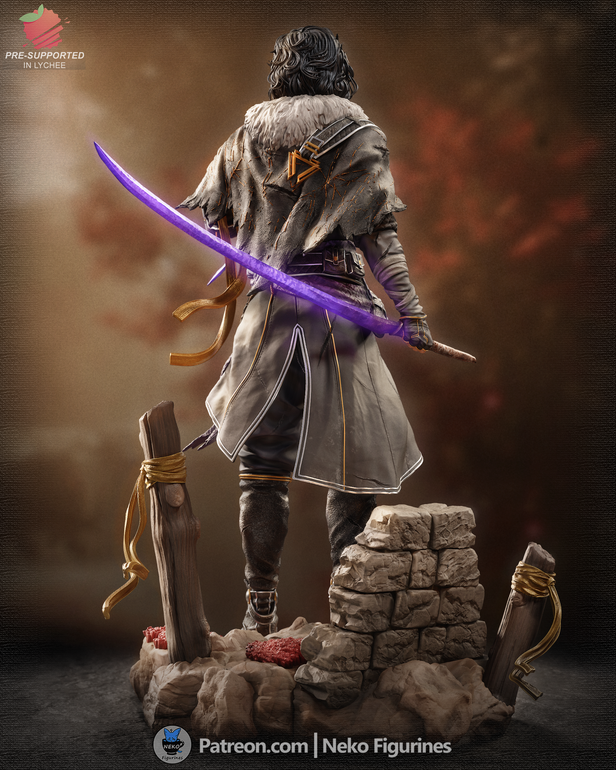 Verso - Expedition 33 | Custom Statue 3D printed figure