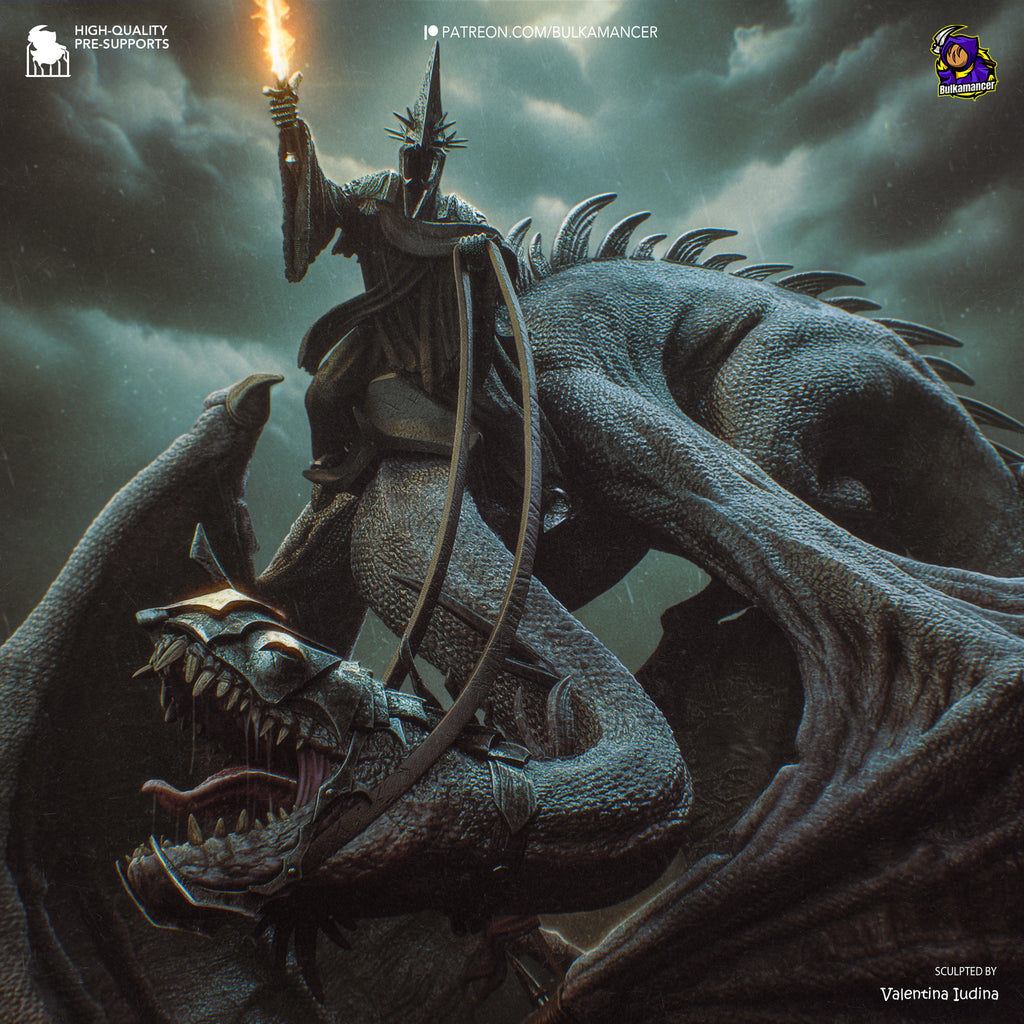 Witch King Diorama - Lord of the Rings | Custom Statue 3D printed figure