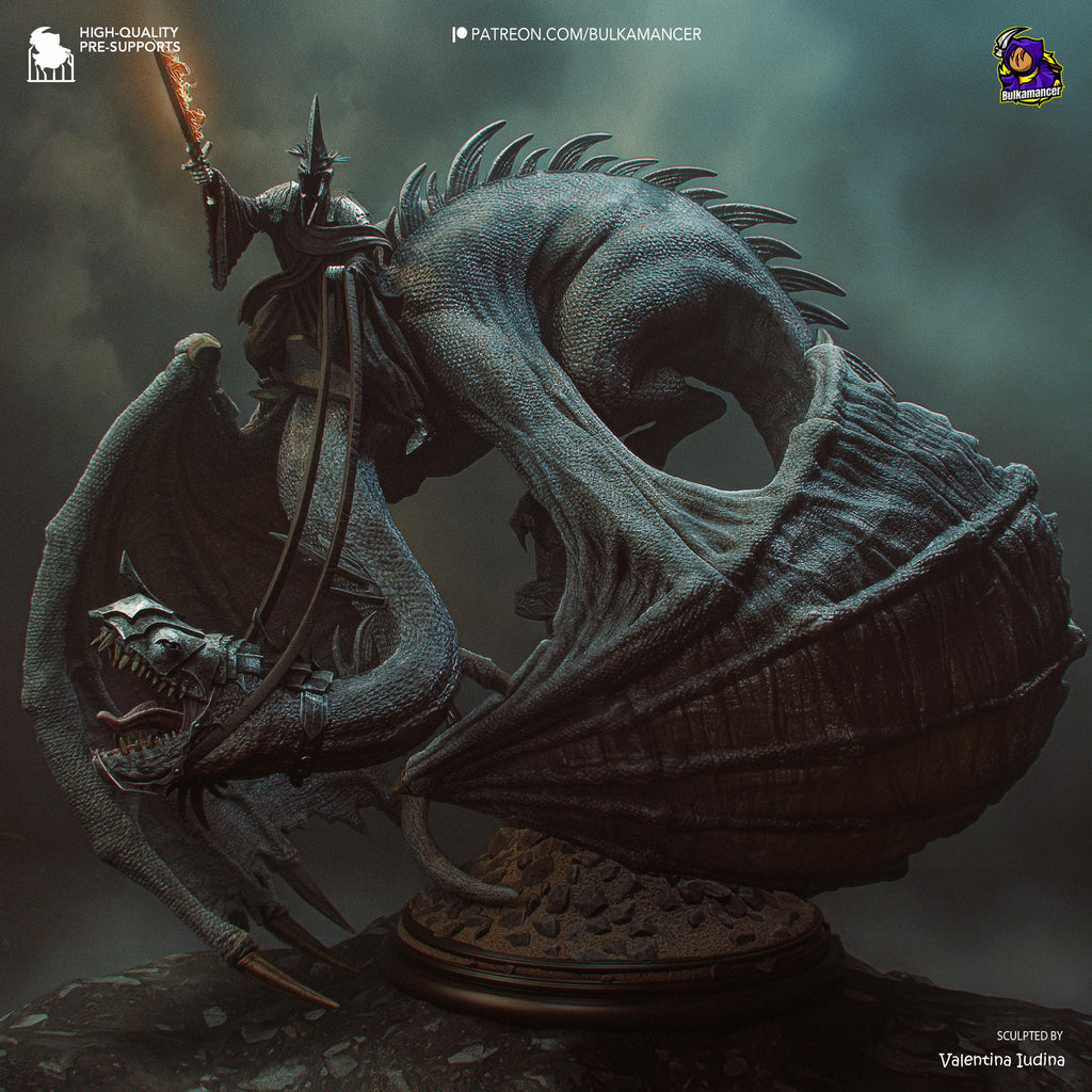 Witch King Diorama - Lord of the Rings | Custom Statue 3D printed figure