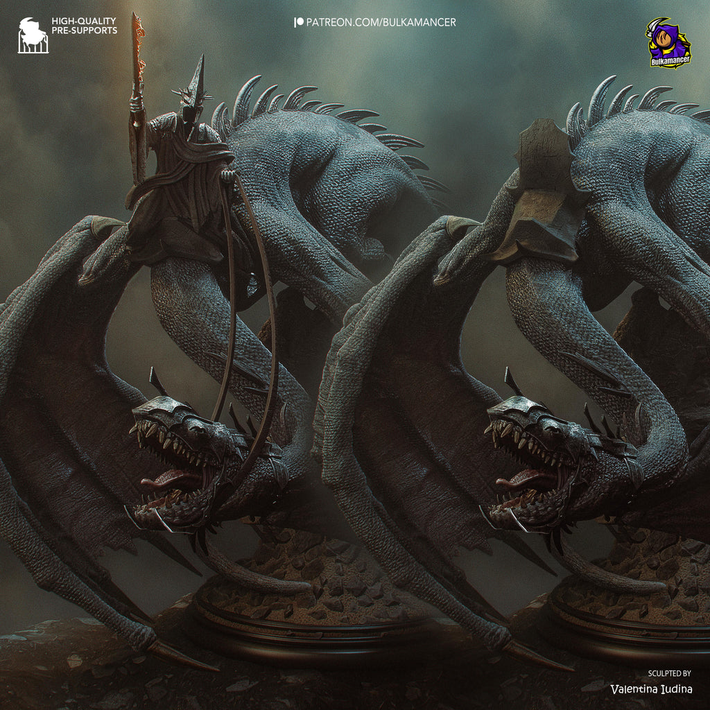 Witch King Diorama - Lord of the Rings | Custom Statue 3D printed figure