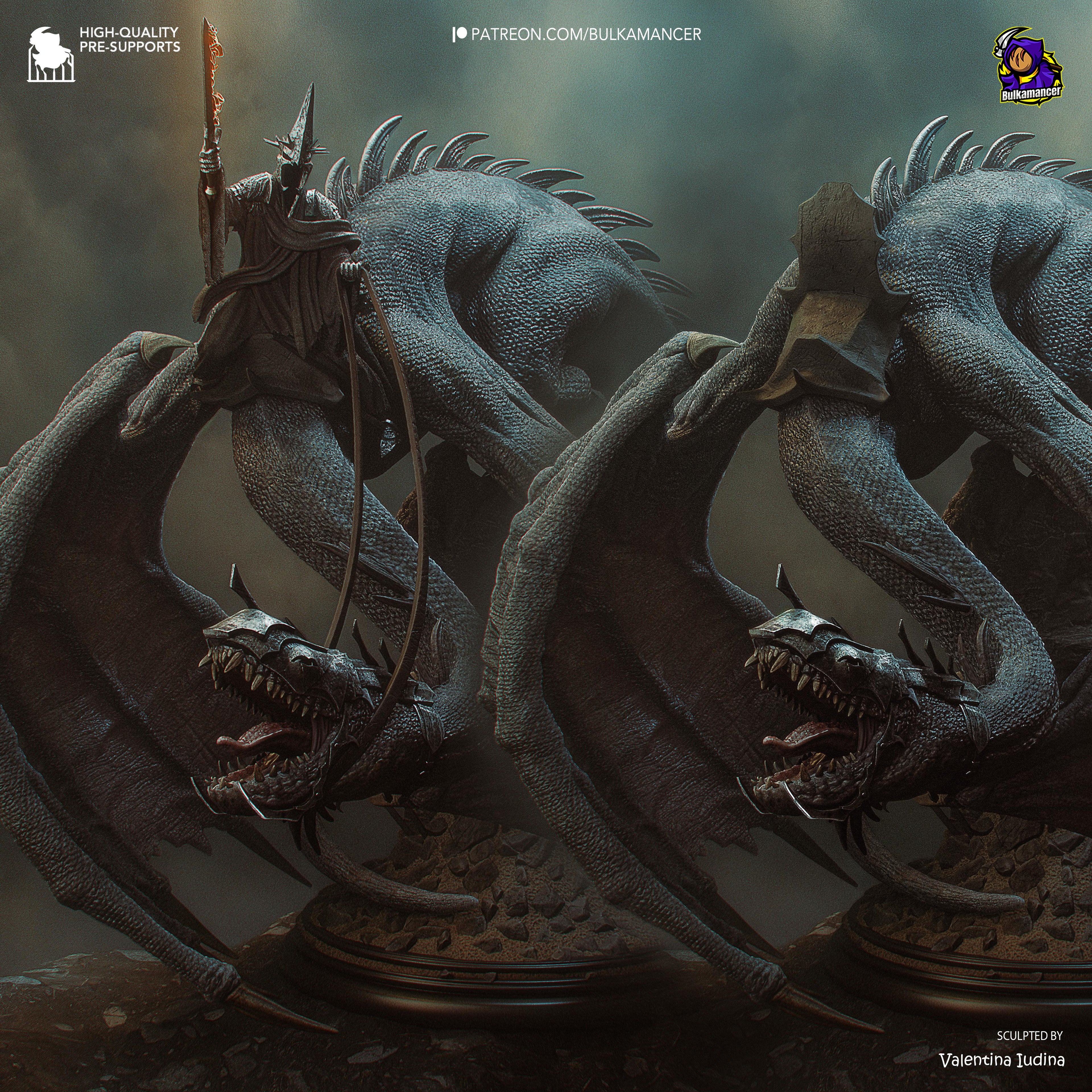 Witch King Diorama - Lord of the Rings | Custom Statue 3D printed figure