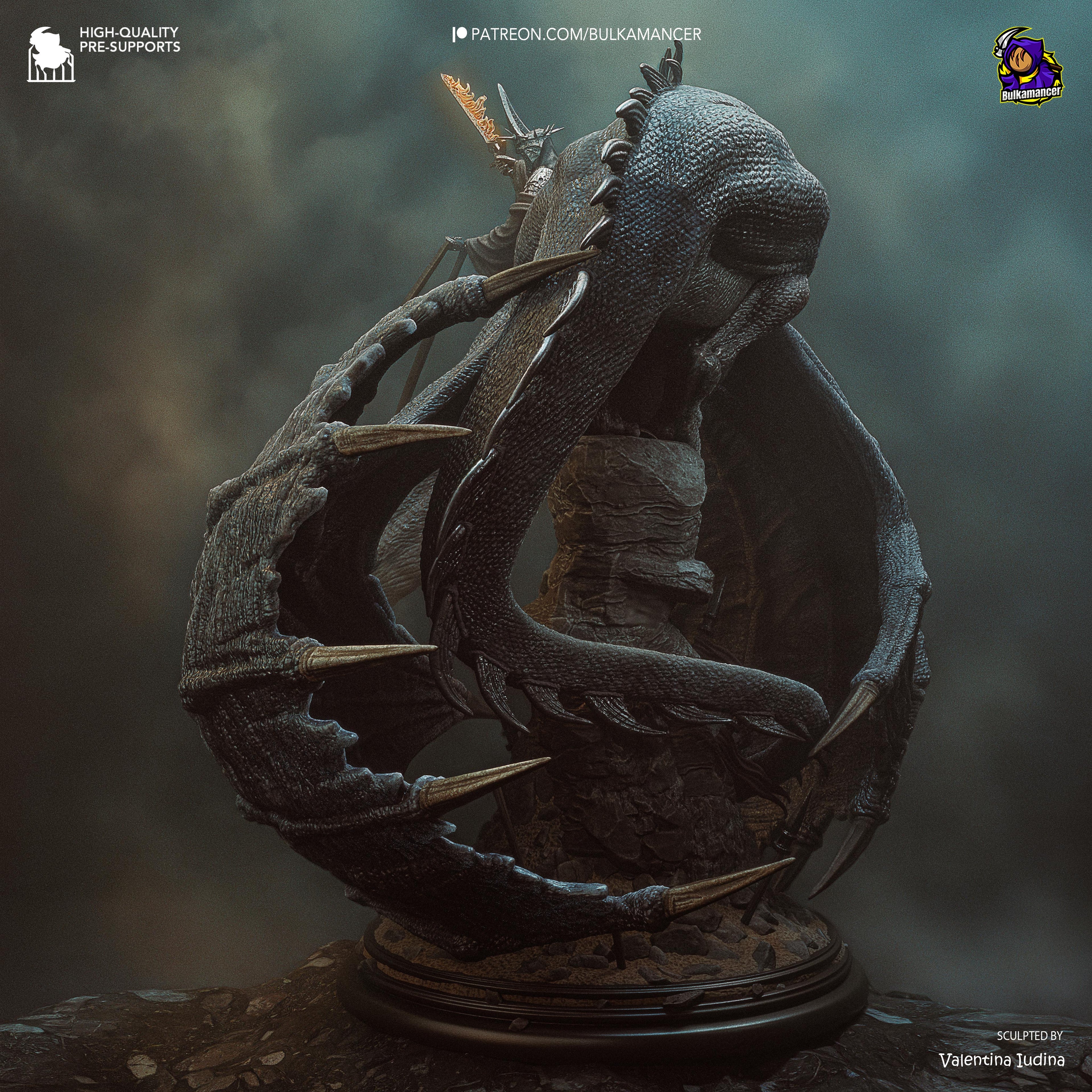 Witch King Diorama - Lord of the Rings | Custom Statue 3D printed figure