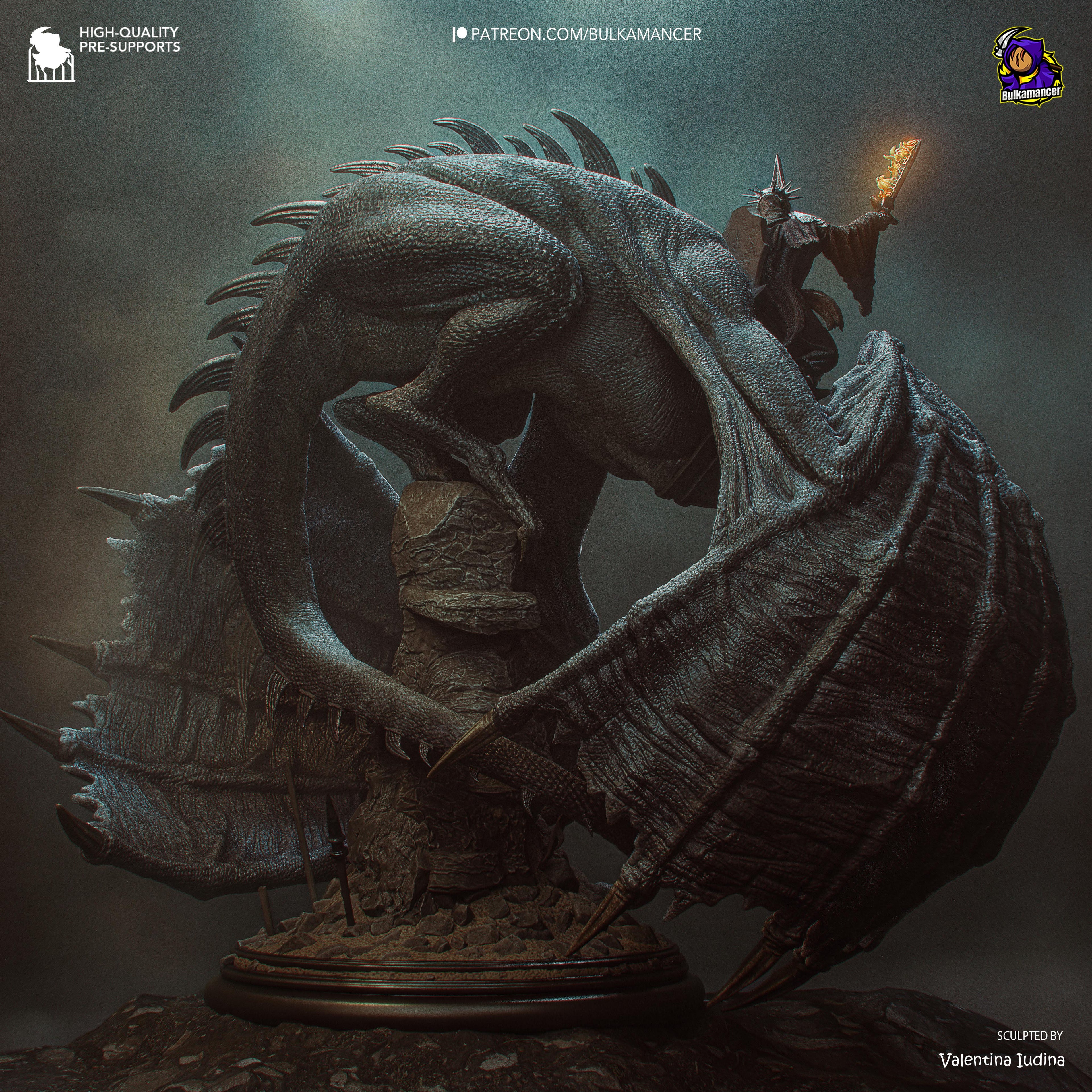 Witch King Diorama - Lord of the Rings | Custom Statue 3D printed figure