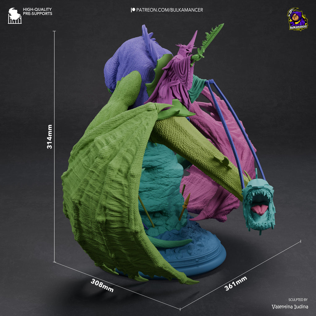 Witch King Diorama - Lord of the Rings | Custom Statue 3D printed figure